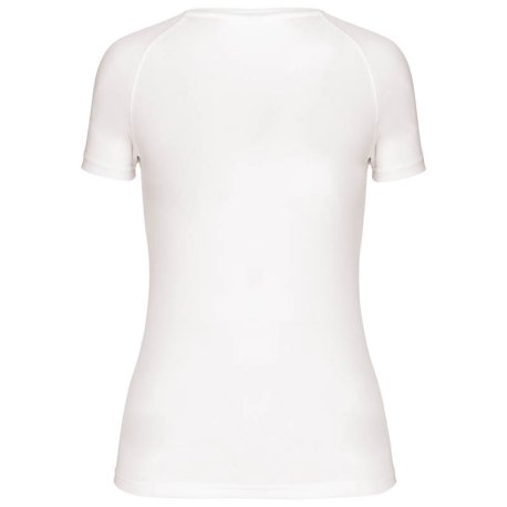 Dámske tričko (PROACT LADIES’ V-NECK SHORT SLEEVE SPORTS T-SHIRT) > biela > L