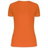 Dámske tričko(PROACT LADIES’ V-NECK SHORT SLEEVE SPORTS T-SHIRT)>oranžová(fluorescent)>XS