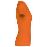 Dámske tričko(PROACT LADIES’ V-NECK SHORT SLEEVE SPORTS T-SHIRT)>oranžová(fluorescent)>XS