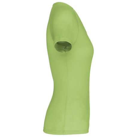 Dámske tričko (PROACT LADIES’ V-NECK SHORT SLEEVE SPORTS T-SHIRT)>zelená (lime)>L