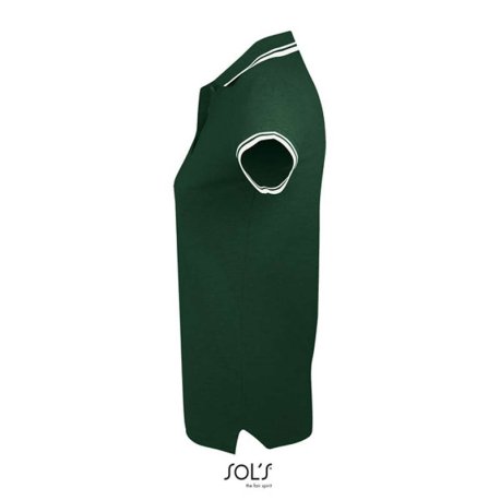 Dámska polokošeľa (SOLS PASADENA WOMEN - WOMEN POLO SHIRT)>zelená (forest) / biela>2XL