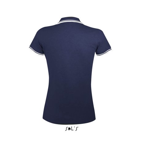 Dámska polokošeľa (SOLS PASADENA WOMEN - WOMEN POLO SHIRT)>modrá (frenchnavy) / biela>2XL