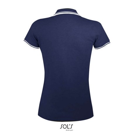 Dámska polokošeľa (SOLS PASADENA WOMEN - WOMEN POLO SHIRT)>modrá (frenchnavy) / biela>2XL