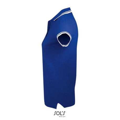 Dámska polokošeľa (SOLS PASADENA WOMEN - WOMEN POLO SHIRT)>modrá (royal) / biela>L