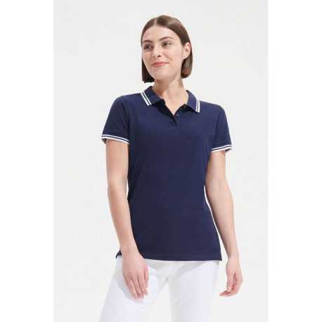 Dámska polokošeľa (SOLS PASADENA WOMEN - WOMEN POLO SHIRT)>modrá (royal) / biela>L
