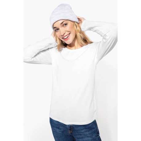 Dámske tričko (KARIBAN LADIES LONG-SLEEVED CREW NECK T-SHIRT) > modrá (navy) > S