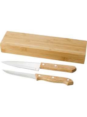 Bambusová sada nožov > hnedá