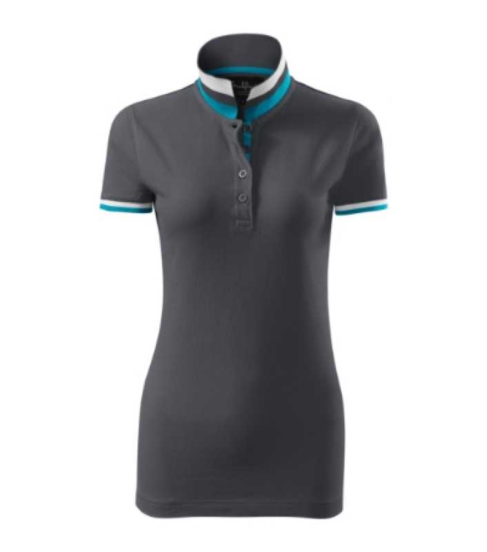 Dámska polokošeľa (MALFINI PREMIUM Collar Up) > šedá (light anthracite) > 2XL