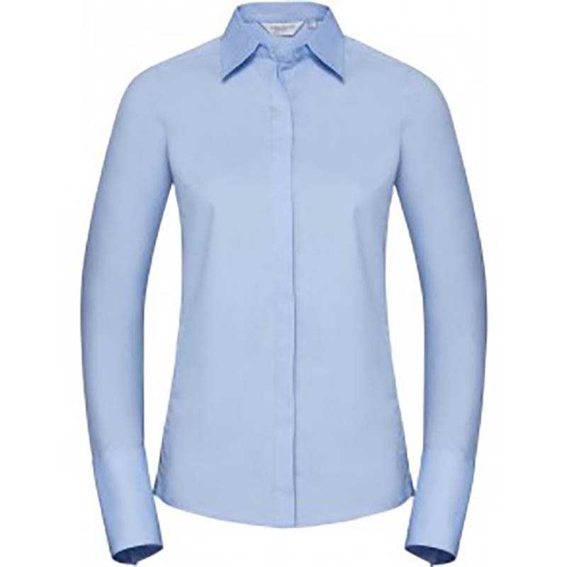 Dámska košeľa (RUSSELL L/S STRETCH SHIRT/W) > modrá(bright sky) > XS