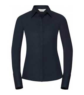 Dámska košeľa (RUSSELL L/S STRETCH SHIRT/W) > modrá (bright navy) > S