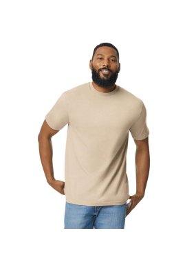 Tričko (GILDAN LIGHT COTTON ADULT T-SHIRT) > hnedá (sand) > XL