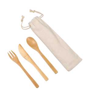 Bambusový príbor > hnedá