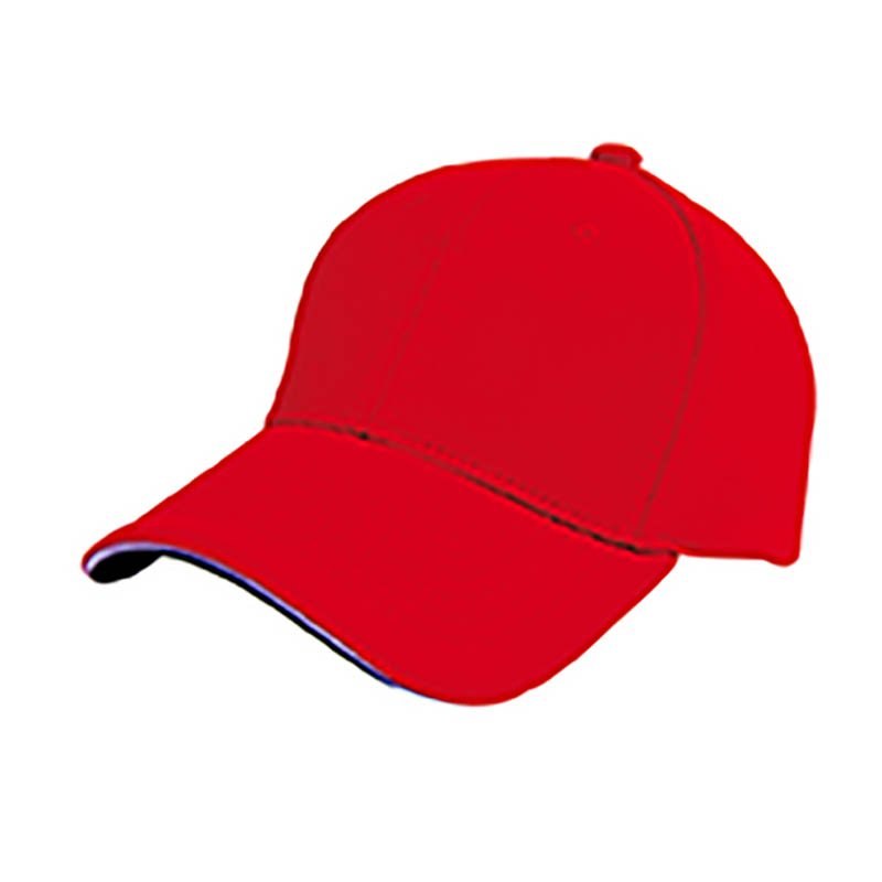 6 panelová šiltovka > červená