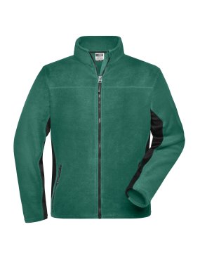 Pánska fleece bunda(JN MEN'S FLEECE JACKET) > zelená (dark) / čierna > XS