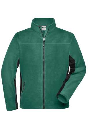 Pánska fleece bunda(J&N MEN'S FLEECE JACKET) > zelená (dark) / čierna > S