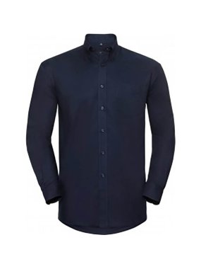 Pánska košeľa (RUSSELL LS OXFORD SHIRT/M) > modrá (bright navy) > L