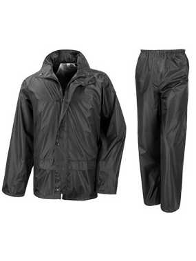 Unisex bunda (RESULT CORE RAIN SUIT) > čierna > S
