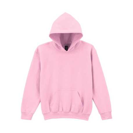 Detská mikina (GILDAN HEAVY BLEND YOUTH HOODED SWEATSHIRT) > ružová (light) > S