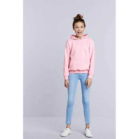 Detská mikina (GILDAN HEAVY BLEND YOUTH HOODED SWEATSHIRT) > ružová (light) > S
