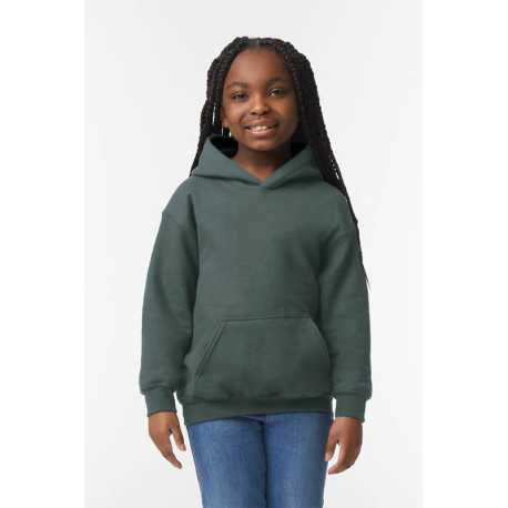 Detská mikina (GILDAN HEAVY BLEND YOUTH HOODED SWEATSHIRT) > šedá (darkheather) > L