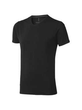 Pánske tričko (ELEVATE Kawartha Vneck Tee) > čierna (solid) > XXXL