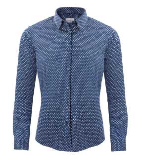 Dámska košeľa (James Harvest INDIGO BOW 131 WOMAN) > modrá (navy print) > S