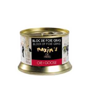 Block of goose foie gras - Round tin 130 g Maxim’s