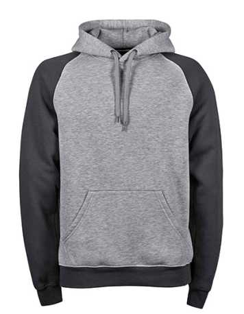 Pánska minkina (Tee Jays Two-Tone Hooded Sweatshirt) > šedá (heather) / šedá (dark) > 2XL