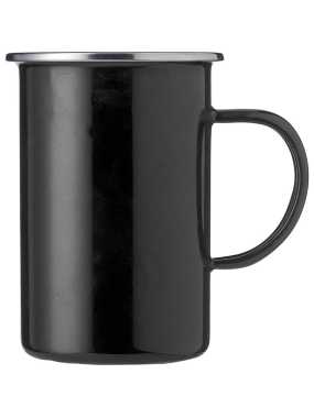 Smaltovaný hrnček 550 ml > čierna