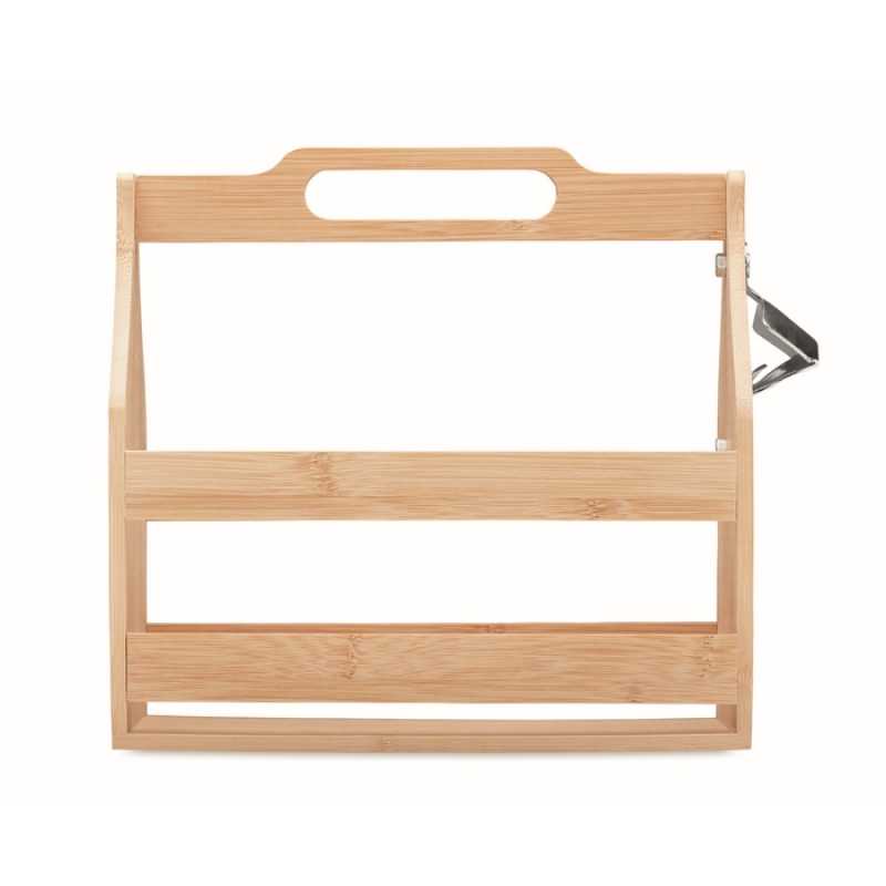 Bambusová prepravka na fľaše > drevo