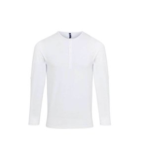 Pánske tričko (PREMIER MEN'S LONG JOHN ROLL SLEEVE TEE) > biela > XS