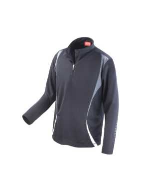 Unisex tričko (SPIRO UNISEX TRIAL TRAINING TOP) > čierna / šedá / biela > M