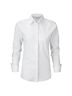 Dámska košeľa (RUSSELL L/S ULT STRETCH SHIRT/W) > biela > S