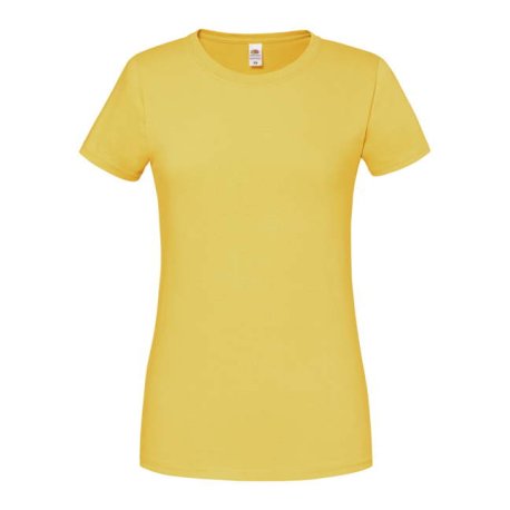 Dámske tričko(FRUIT OF THE LOOM Lady Ringspun Prem T ) > žltá (sunflower) > S
