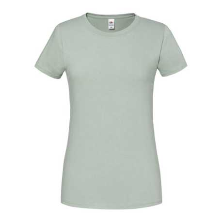 Dámske tričko(FRUIT OF THE LOOM Lady Ringspun Prem T ) > modrá (sage) > S