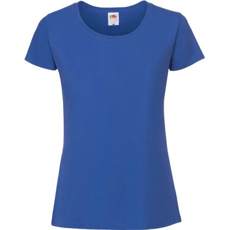 Dámske tričko(FRUIT OF THE LOOM Lady Ringspun Prem T ) > modrá(royal) > S