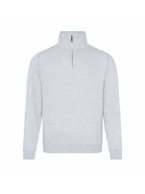 Unisex mikina (Just Hoods SOPHOMORE 1/4 ZIP SWEAT) > šedá (heather) > 2XL