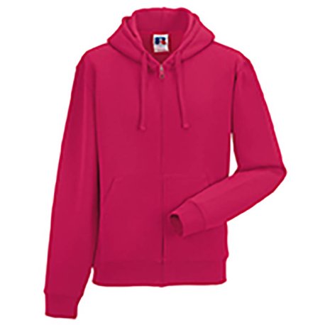 Pánska mikina(Authentic Zipped Hood RUSSELL) > ružová (fuchsia) > M