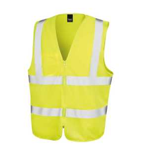 Unisex reflexná vesta(RESULT CORE ZIP SAFETY TABARD) > žltá > L/XL
