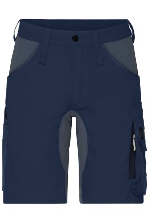 Pánske krátke nohavice (DAIBER Workwear Stretch-Bermuda)>modrá (navy) / šedá (carbon)>54