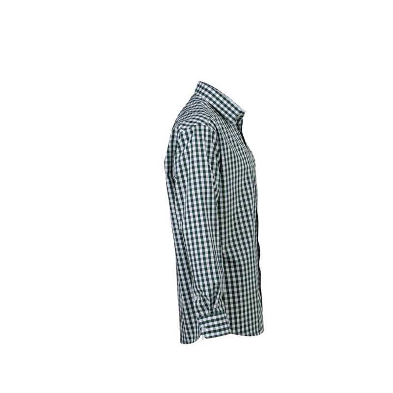Pánska košeľa (JN Men's Checked Shirt) > zelená (forest) / biela > S