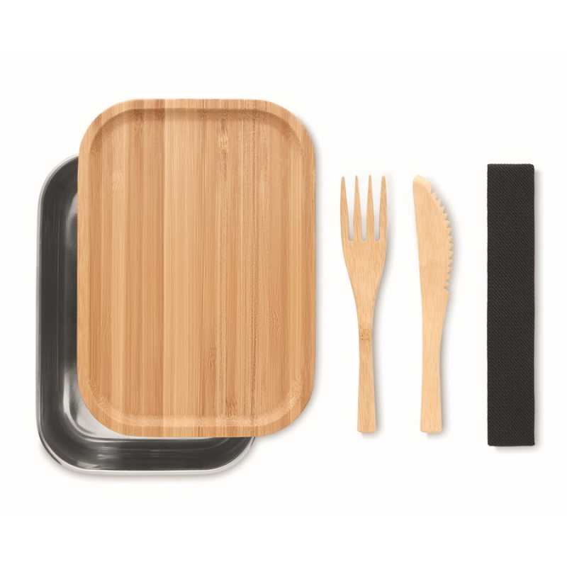 Box na jedlo z nerezu > hnedá (wood)