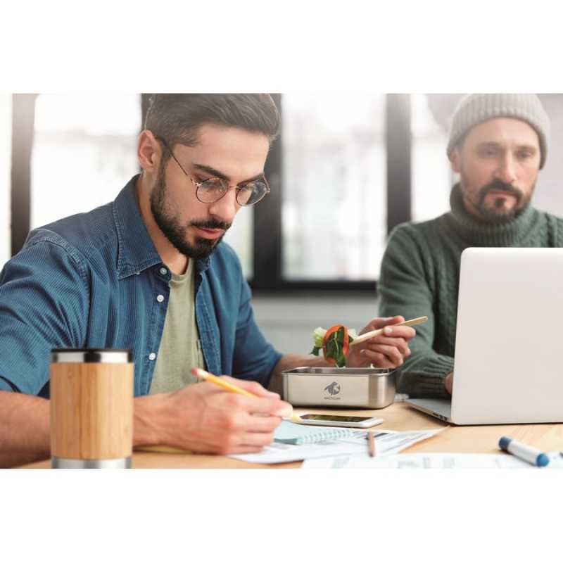 Box na jedlo z nerezu > hnedá (wood)