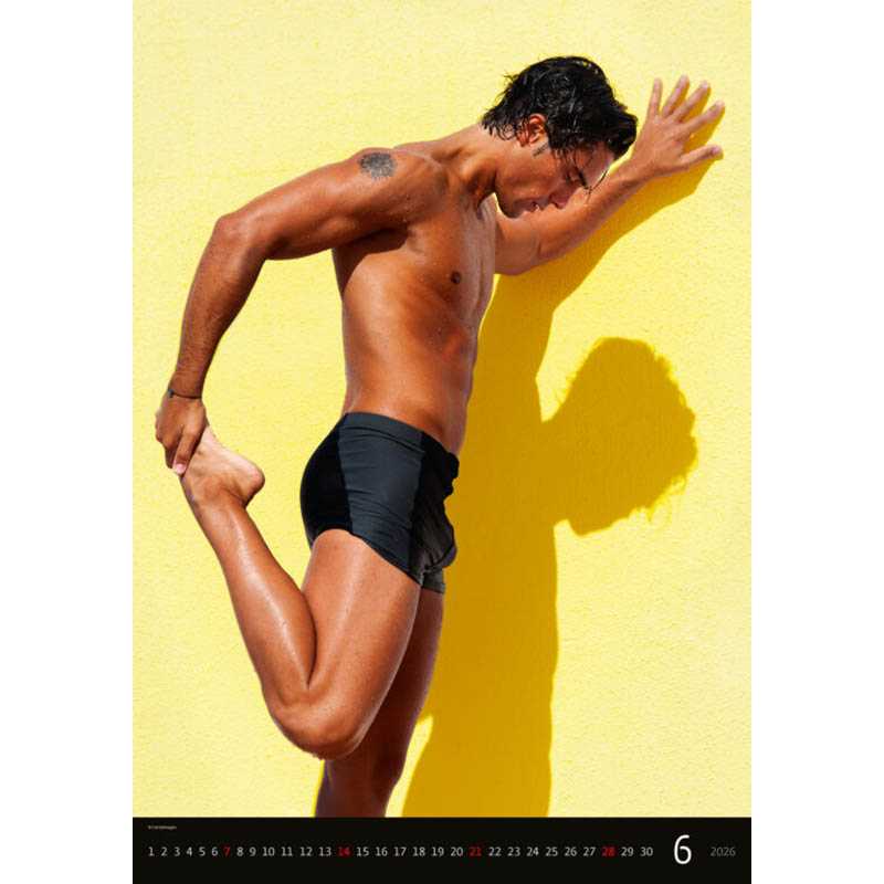 Nástenný kalendár (Sexy Boys 2026) - 31,5 x 52 cm