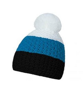 Zimná čiapka > čierna / modrá (oil) / biela