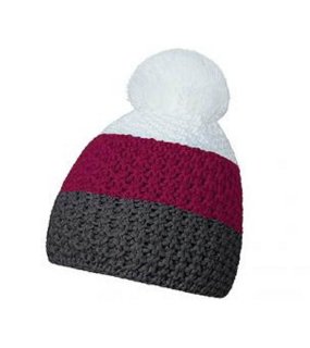 Zimná čiapka > šedá / fialová / biela