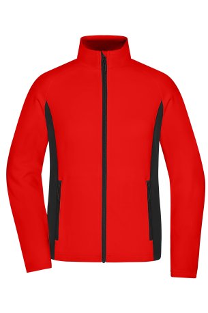 Dámska bunda (DAIBER Ladies' Stretchfleece Jacket) > červená / čierna > XS