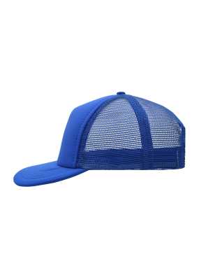 5 panelová šiltovka (MB 5 Panel Flat Peak Cap) > modrá (royal)