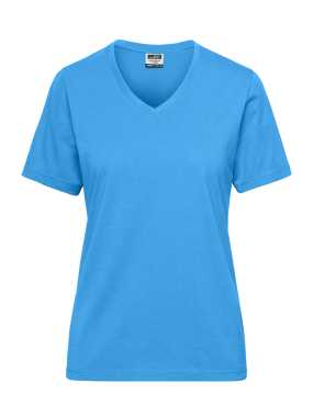 Dámske tričko (JN Ladies BIO Workwear T-Shirt SOLID) > modrá (aqua) > XS