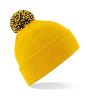 Unisex čiapka (Beechfield Snowstar Beanie) > zlatá / čierna